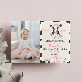 Kuhfarm Geburtstag Foto Danke Karte