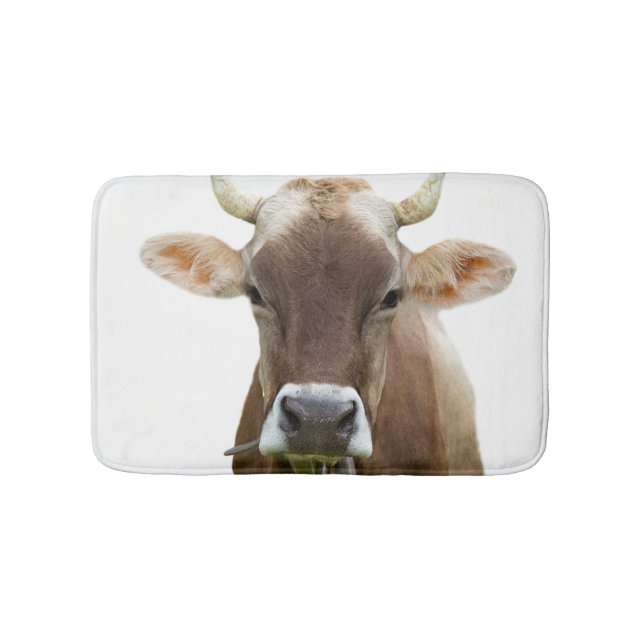 Kuhfarm Tier modernes niedliches Foto Badematte (Vorderseite)