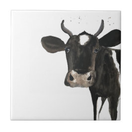 Kuhfarm Tiere Aquarellbilder Bauernhof Kunst Fliese