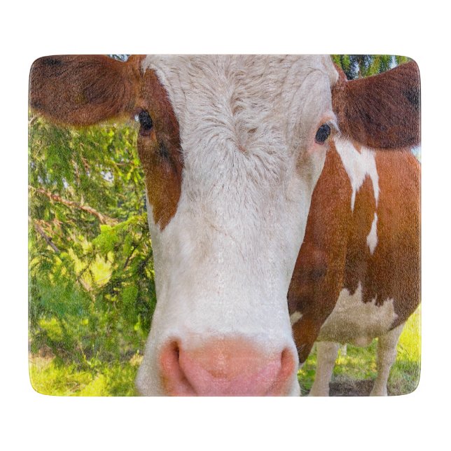 Kuhfarm tierisches Foto Schneidebrett (Vorderseite)