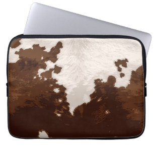 Kuhfell Laptopschutzhülle