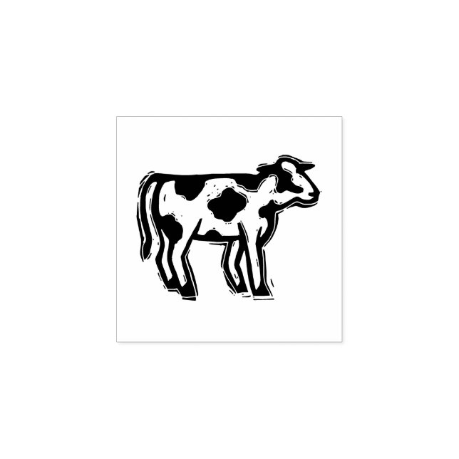 Kuhfleisch Briefmarke DIY Wedding Platzkarte rusti Gummistempel (Prägung)
