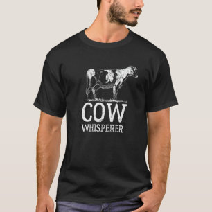 Kuhflüsterer Lustiges Bauerngeschenk - Weiß T-Shirt