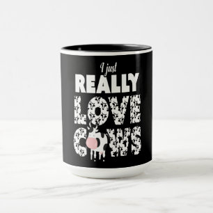 Kuhgeschenk  I Just Echte Liebe Kühe Lover Gesche Tasse