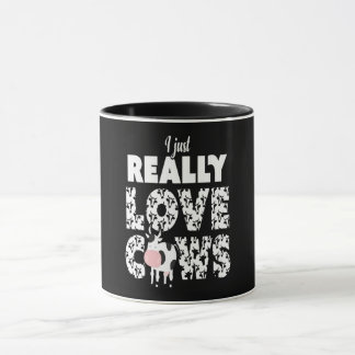 Kuhgeschenk| I Just Echte Liebe Kühe Lover Geschen Tasse