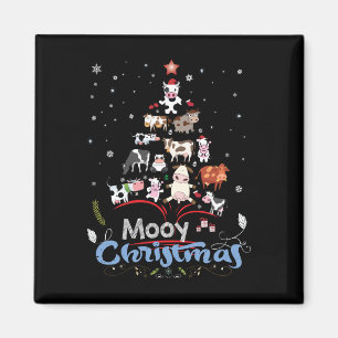 Kuhgeschenk Mooy Christmas Cow Lover Geschenk Magnet