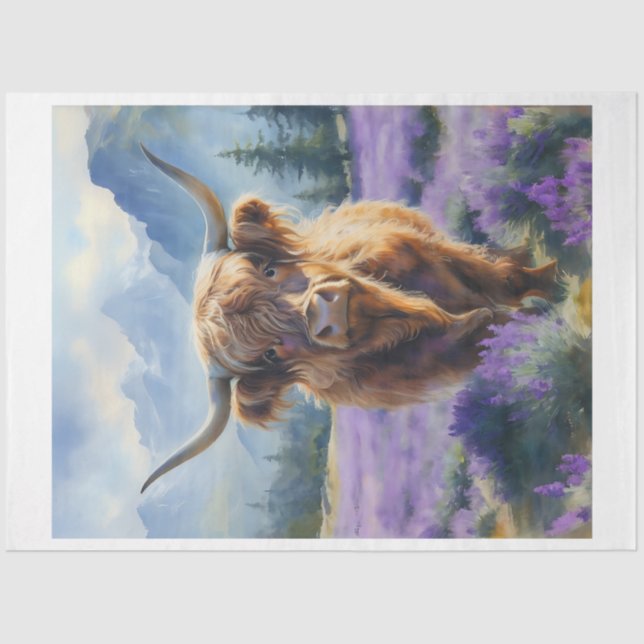 Kuhgewebe Seidenpapier (Vorderseite)