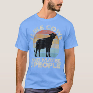 Kuhhemd, Retro-Kuh-T-Shirt, Kuh-Lover-Geschenk, Ku T-Shirt
