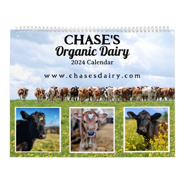 Kuhkalender aus Chase's Bio Milchkalender Kalender (Titelbild)