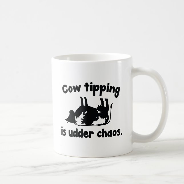 Kuhkippen ist das Udder Chaos Kaffeetasse (Rechts)