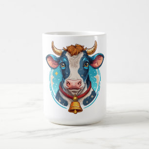 Kuhkopfporträt Kaffeetasse