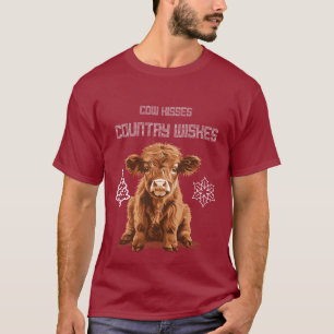Kuhküsse und Weihnachtswünsche T-Shirt