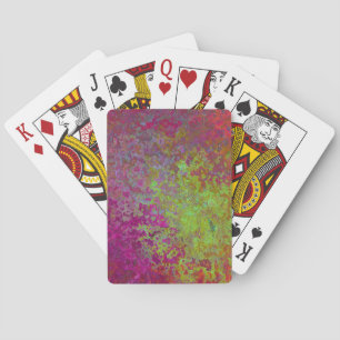 Kühl, farbig, Spritzer Paint, Grunge Abstrakt Spielkarten