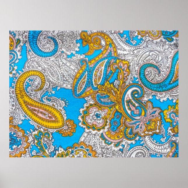 kühl, grungy, islamisch, psychedelisch, bunt ornam poster (Vorne)