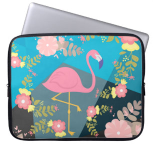 Kühl Trendig Chic Niedlich Rosa Weiblich Blumen Fl Laptopschutzhülle