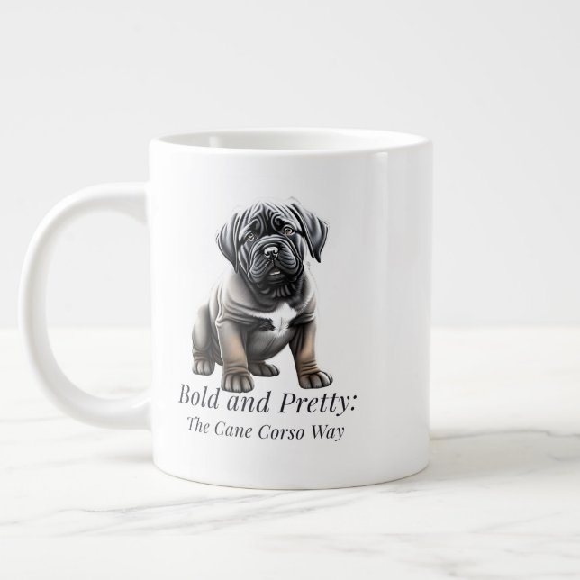 Kühl und hübsch: der Cane Corso-Weg Jumbo-Tasse (Links)