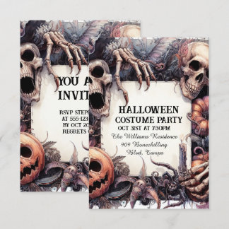Kühlarm: Anpassbarer Halloween-Party-Call Einladung