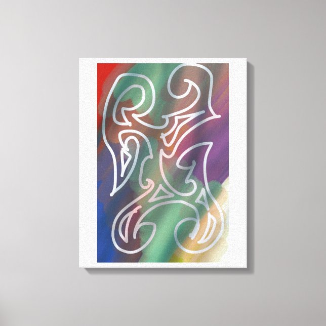 Kühle abstrakte Kunst Leinwanddruck (Vorderseite)