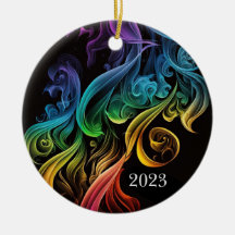 Kühle Abstrakte Rainbow-Smoke Elegant