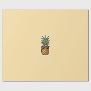 Kühle Ananas mit Sonnenbrille Geschenkpapier