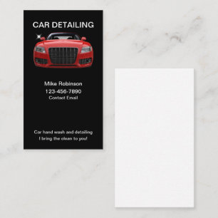 Kühle Auto-Detailing-Geschäftskarten Visitenkarte