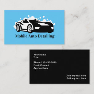 Kühle Autodetailing-Geschäftskarten Visitenkarte