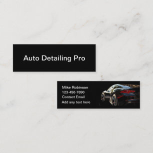 Kühle Automotive-Detailing-Budget-Geschäftskarten Mini Visitenkarte