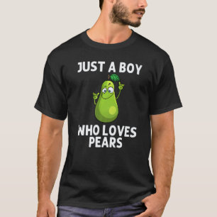 Kühle Birne für Jungen Kinder Birnen Frucht Vegane T-Shirt