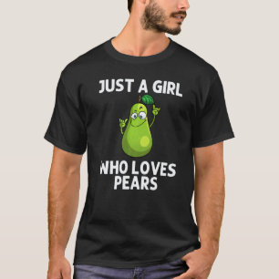 Kühle Birne Für Mädchen Kinder Birnen Obst Vegane  T-Shirt
