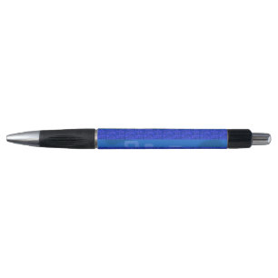 Kühle blaue geometrische Streifen Kugelschreiber