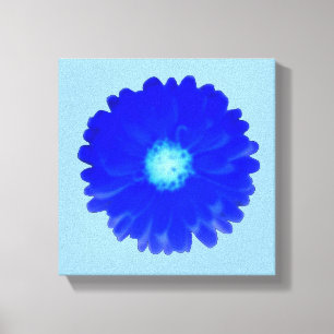 Kühle Blaue Ringelblumen-Leinwanddruck Leinwanddruck