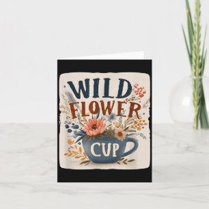 Kühle Blumen-Tasse mit diesem Wildblumen-Look für Karte
