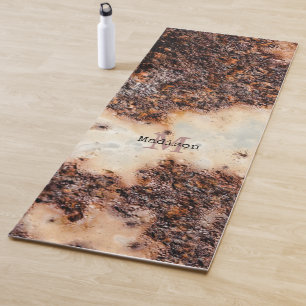 Kühle braune rostige Metalltextur Benutzerdefinier Yogamatte
