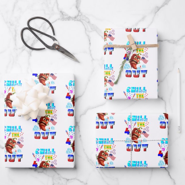 Kühle den 4. aus geschenkpapier set (Vorderseite)