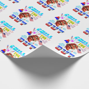 Kühle den 4. Juli aus Geschenkpapier