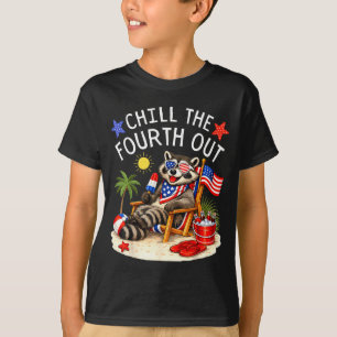 Kühle den vierten aus 4. Juli patriotisch wild T-Shirt