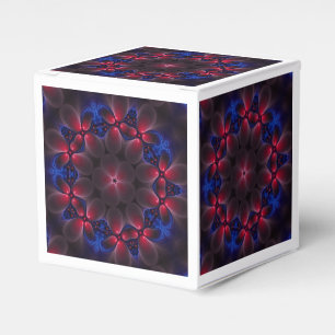 Kühle digitale, violette Fraktalkunst Geschenkschachtel
