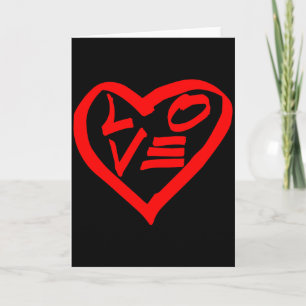 Kühle einzigartige Liebe & Herz Graffiti Valentins Karte