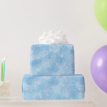 Kühle Eisblaue Vereisung Weißen Glitter-Muster