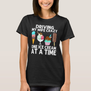 Kühle Eiscreme-Kunst für Männer Papa Gelato-Kegel T-Shirt