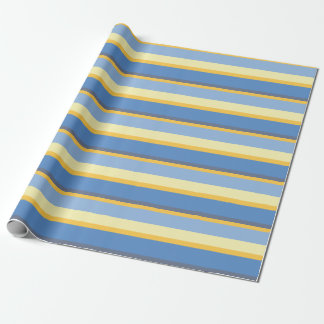 Kühle farbenfrohe horizontale Streifen Geschenkpapier