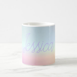 Kühle farbenfrohe Ombre-Verläufe & Ihre Schrift Kaffeetasse