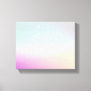 Kühle farbenfrohe Ombre-Verläufe & Ihre Schrift Leinwanddruck
