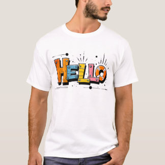 Kühle farbenfrohe T-Shirt