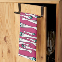 Kühle Fisch Muster Teetücher - Moderner Pop Kunst,