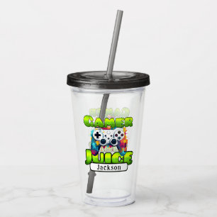 Kühle Gamer-Saft Personalisiertes Videospiel Acryltrinkbecher