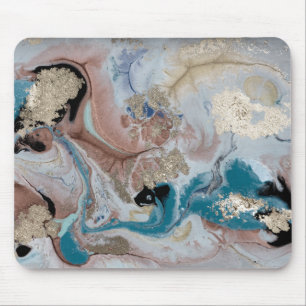 Kühle Goldmarmorstruktur Mousepad