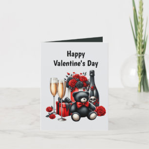 Kühle Gothic-Nachrichten-Valentinstag  Feiertagskarte