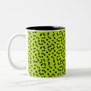 Kühle Helle Grüne Dalmatiner Schwarze Flecken Gema Zweifarbige Tasse