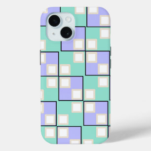 Kühle helllila Quadrate Case-Mate iPhone Hülle